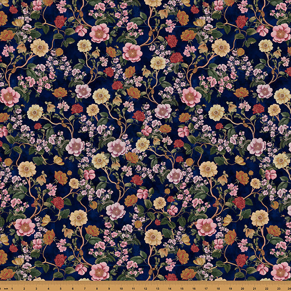 Wish Upon the Night / Floral in Navy
