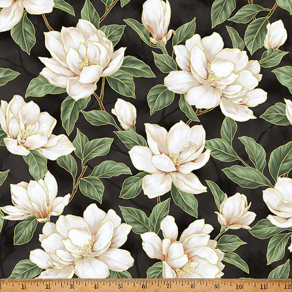 Ornament Grove / Eucalyptus in Black & Gold