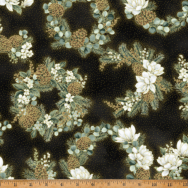 Ornament Grove / Wreaths in Black & Gold