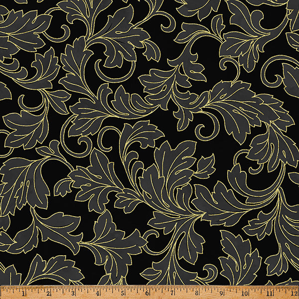 Christmas Wish / Foliage in Black & Gold