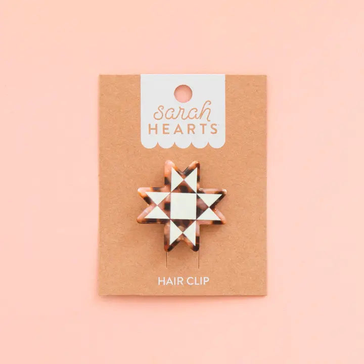 Quilt Star Hair Clip