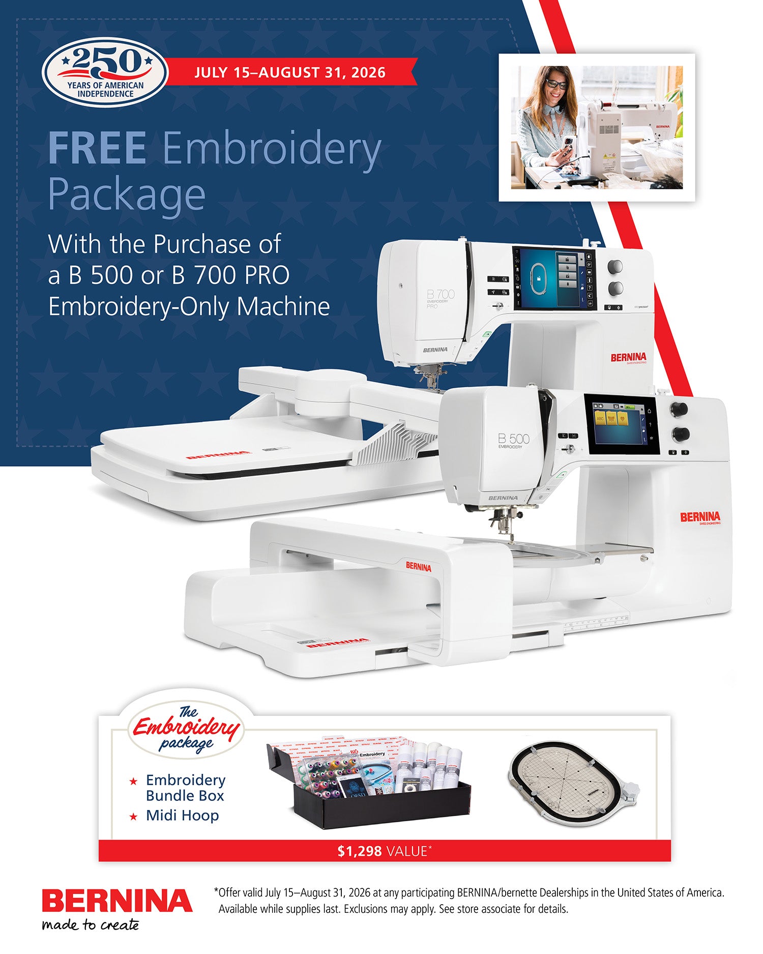 BERNINA 700 PRO Embroidery Machine