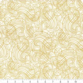 Christmas Wish / Swirls in Natural & Gold