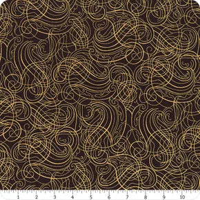 Christmas Wish / Swirls in Black & Gold