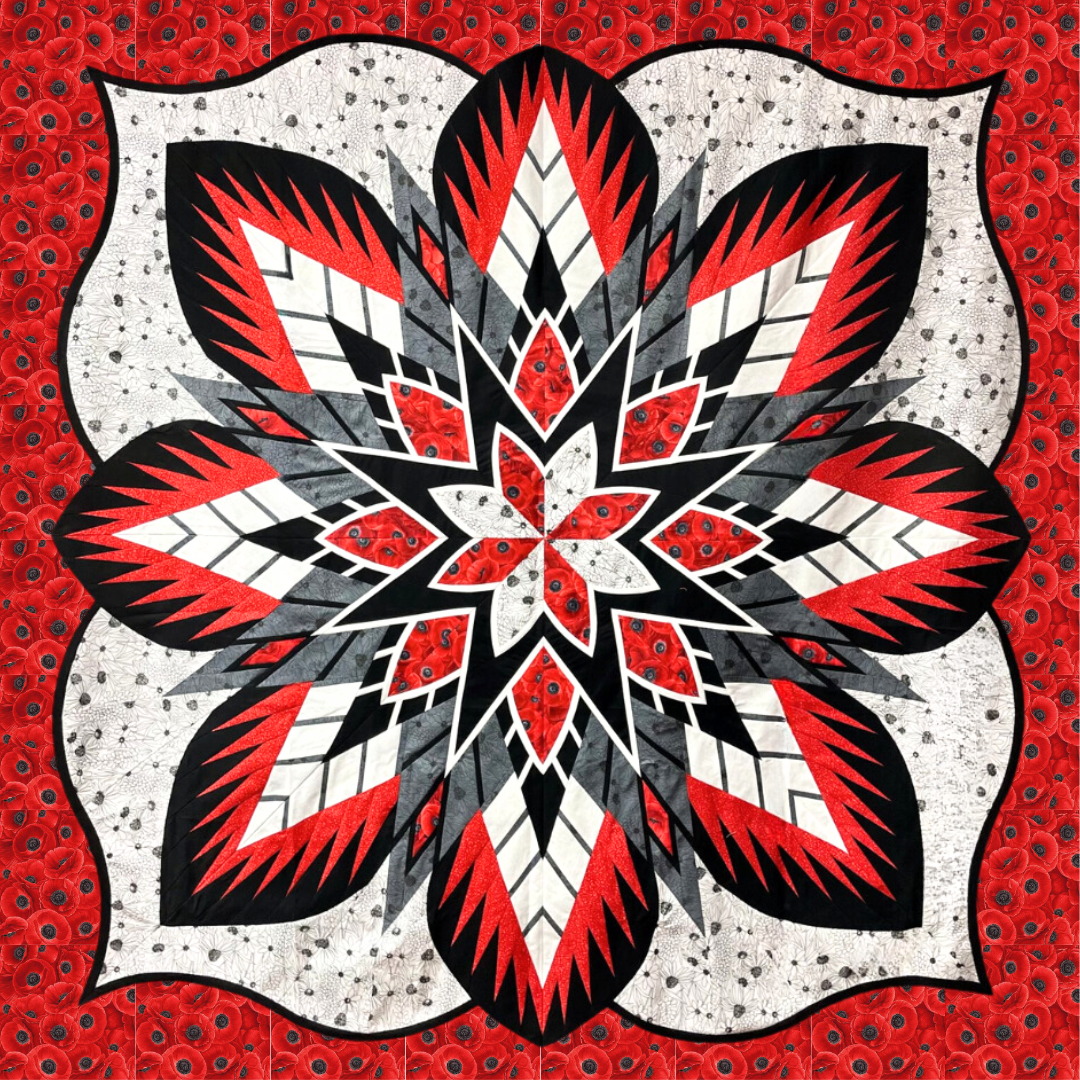 Crimson Poppy Quilt Kit (Poppy's Signature Quilt)