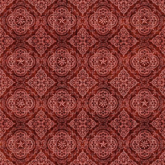 2026 All Texas Shop Hop / Western Geo Medallions in Brick