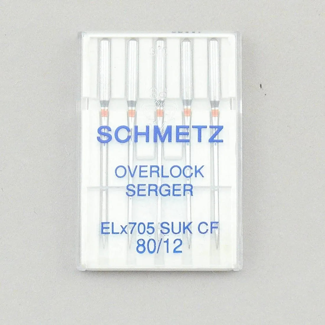 80/12 ELX705 SUK Overlock/Serger Chrome Finish Needles