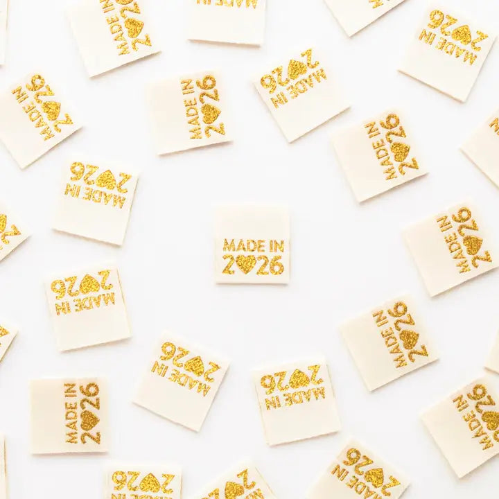Made in 2026 Gold Woven Labels