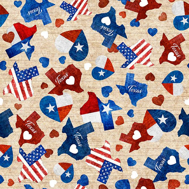 2026 All Texas Shop Hop / Heart of Texas in Tan