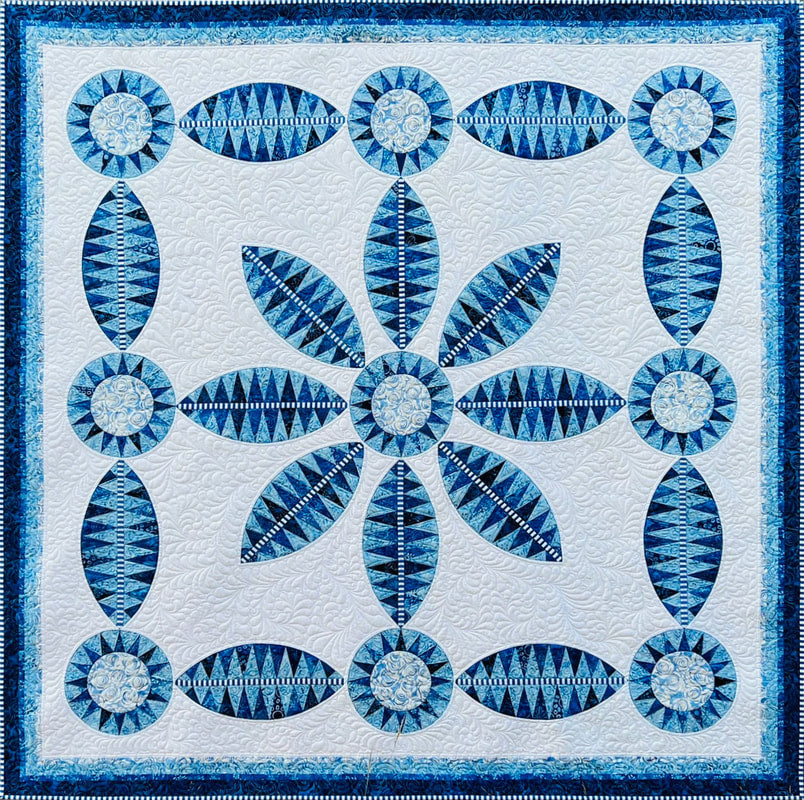 Flora Blue Quilt Kit