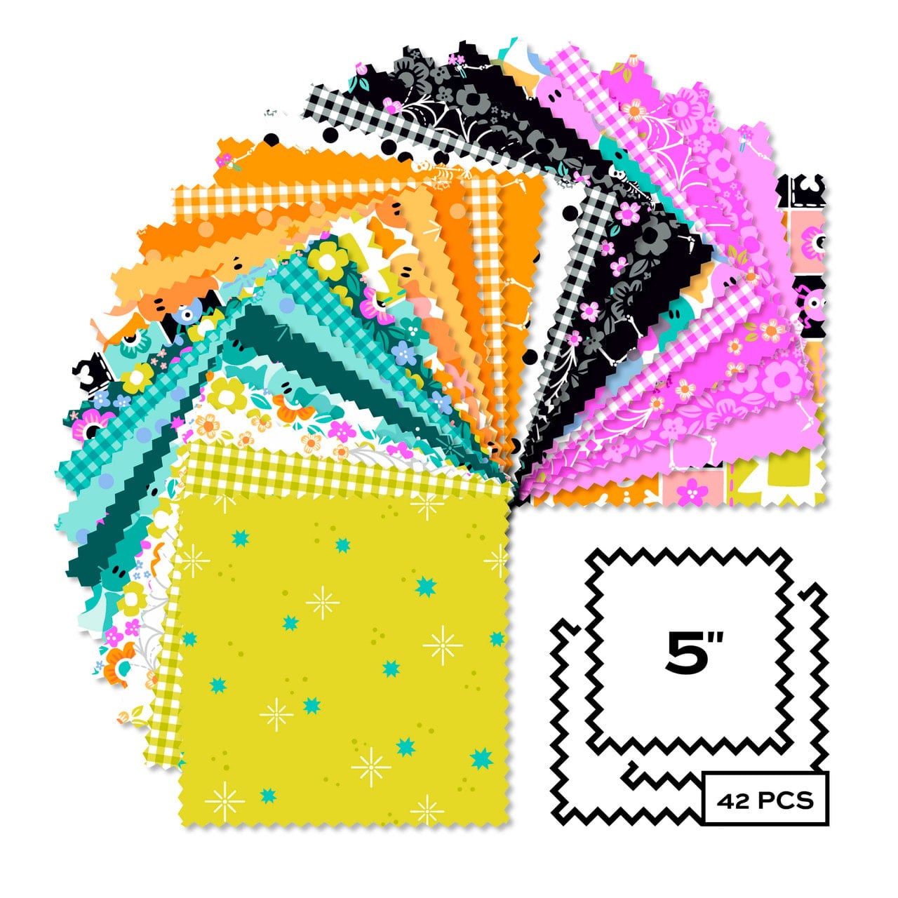 Ghostly Garden 5" Squares