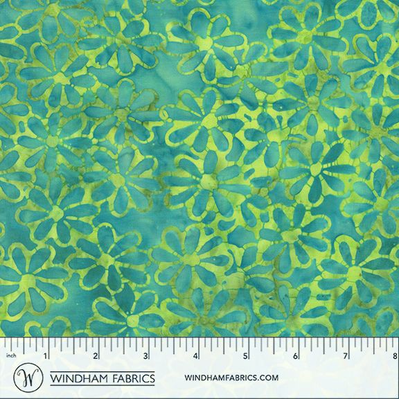 French Rose / Meadow in Turquoise