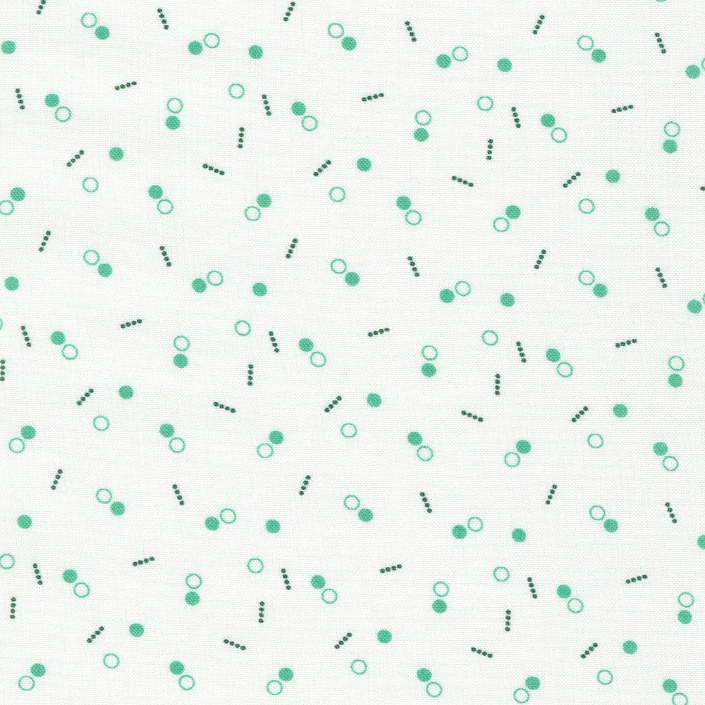 Hints of Prints / Green Circles & Dots