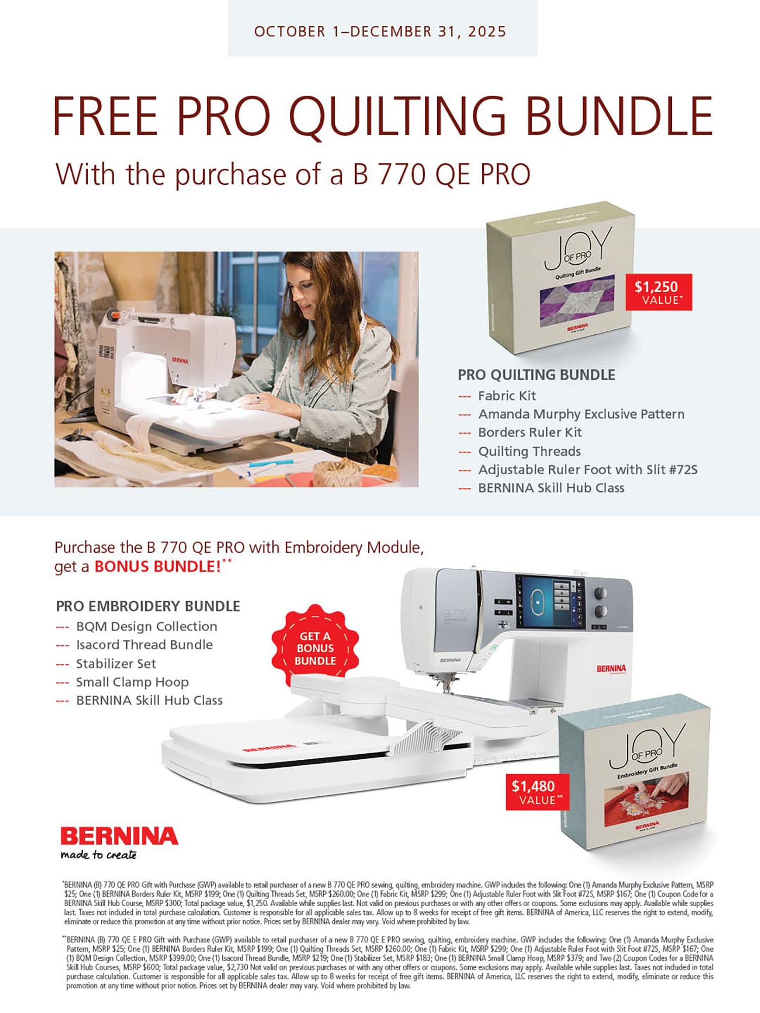 BERNINA 770 QE PRO