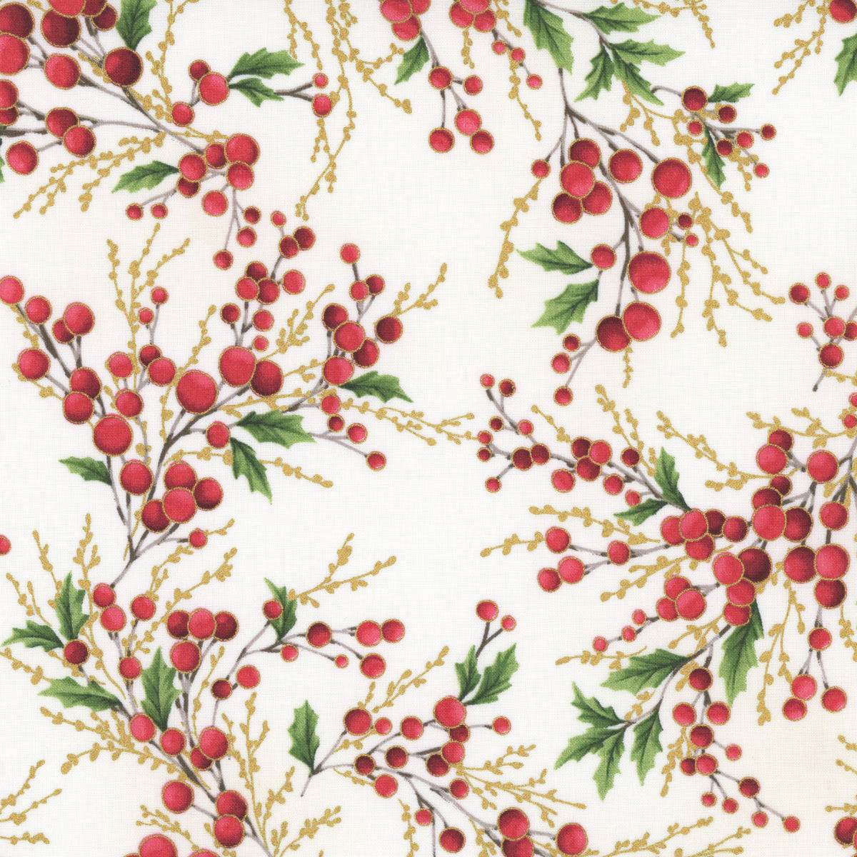 Christmas Wish / Berries in Natural & Gold