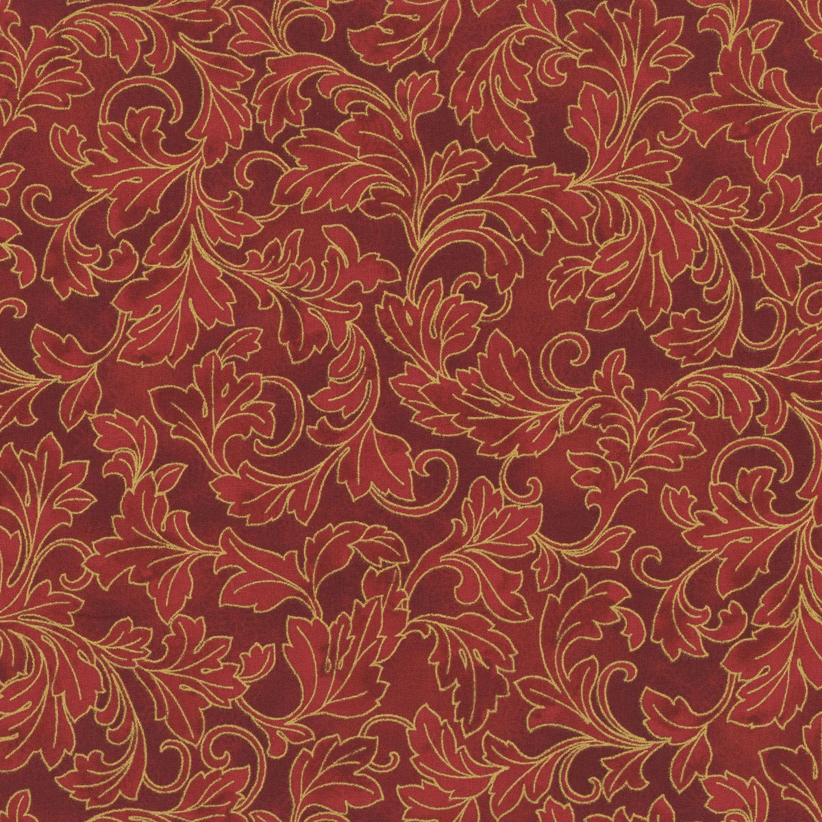 Christmas Wish / Foliage in Scarlet & Gold
