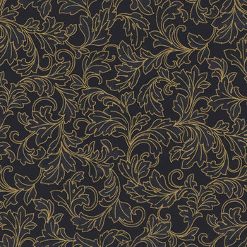 Christmas Wish / Foliage in Black & Gold