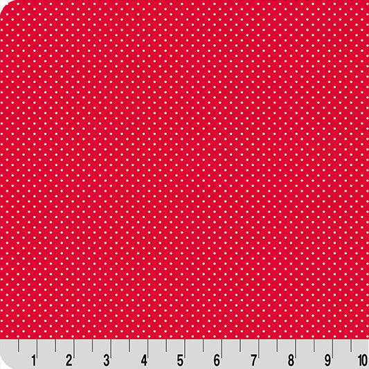 Cottage Rose Lane Quilting Cuddle® / Bitty Dot in Candy Apple