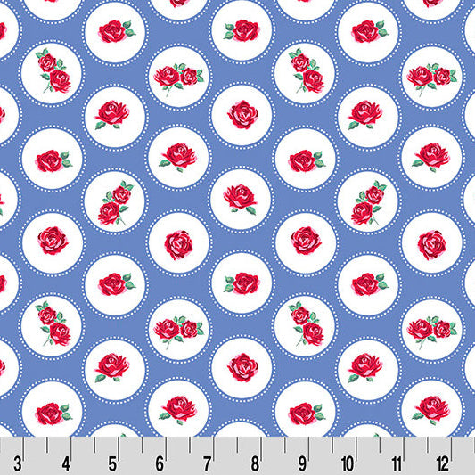 Cottage Rose Lane Quilting Cuddle® / Brighton in Blue Bonnet