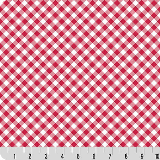 Cottage Rose Lane Quilting Cuddle® / Gingham in Candy Apple