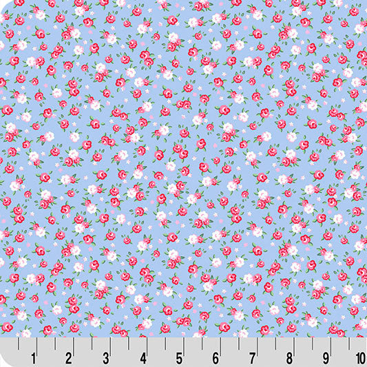 Cottage Rose Lane Quilting Cuddle® / Kensington in Blue Bonnet