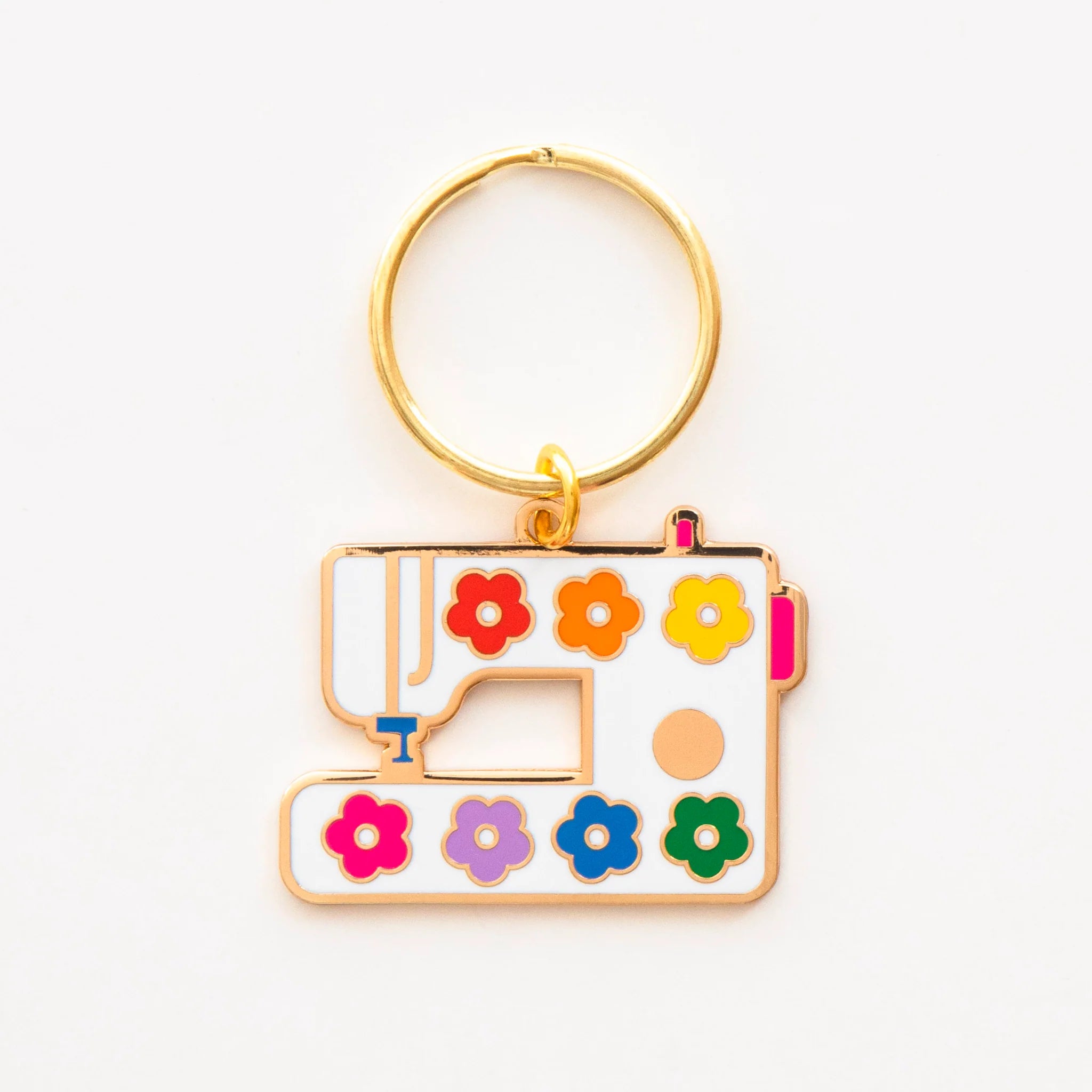 Daisy Sewing Machine Keychain