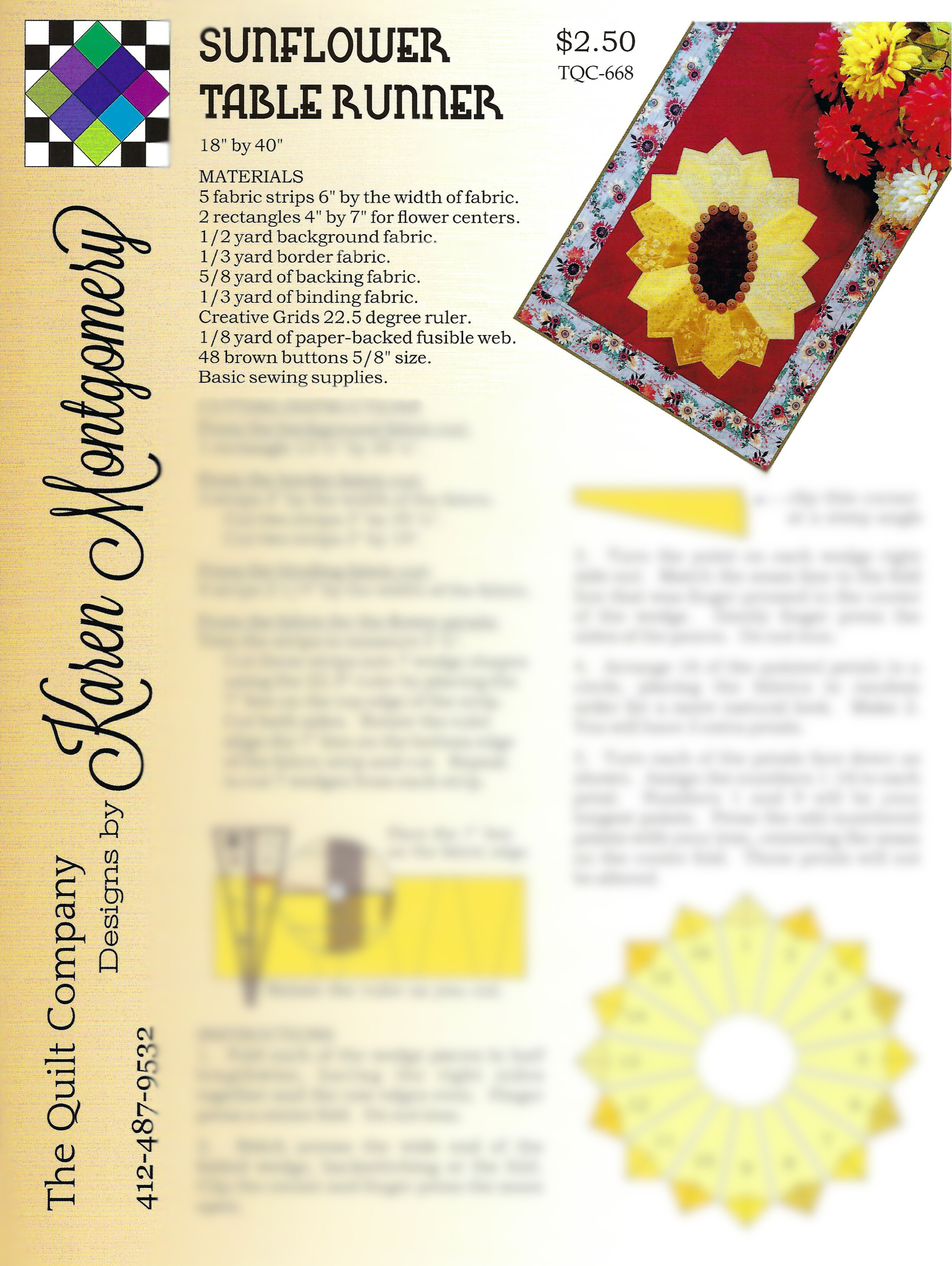 Sunflower Table Runner