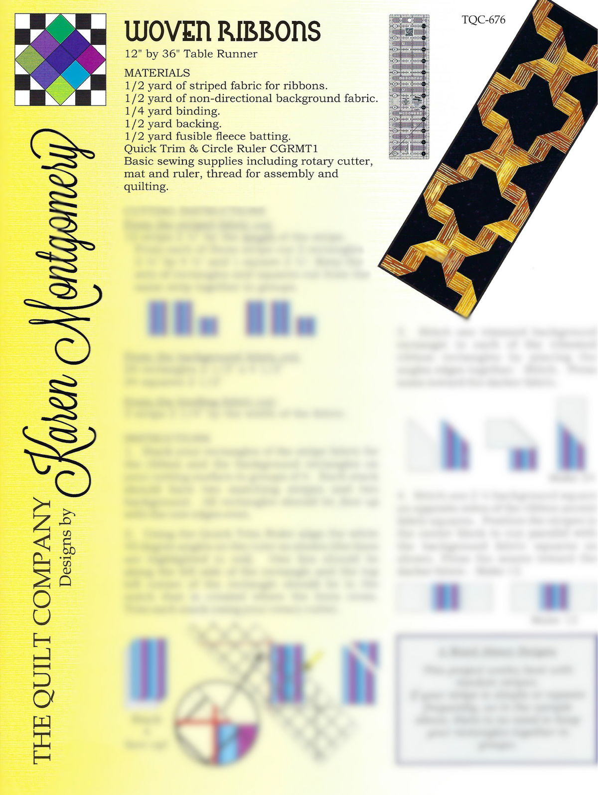 Woven Ribbons — Poppy Quilt N Sew