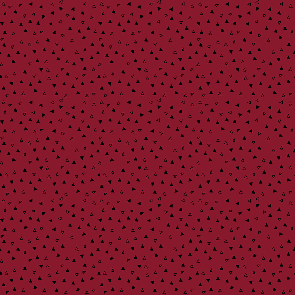 Merlot / Triangles in Dark Red