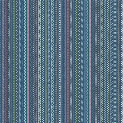 The Secret Life of Squirrels IV / Embroidery Stripe in Dark Denim