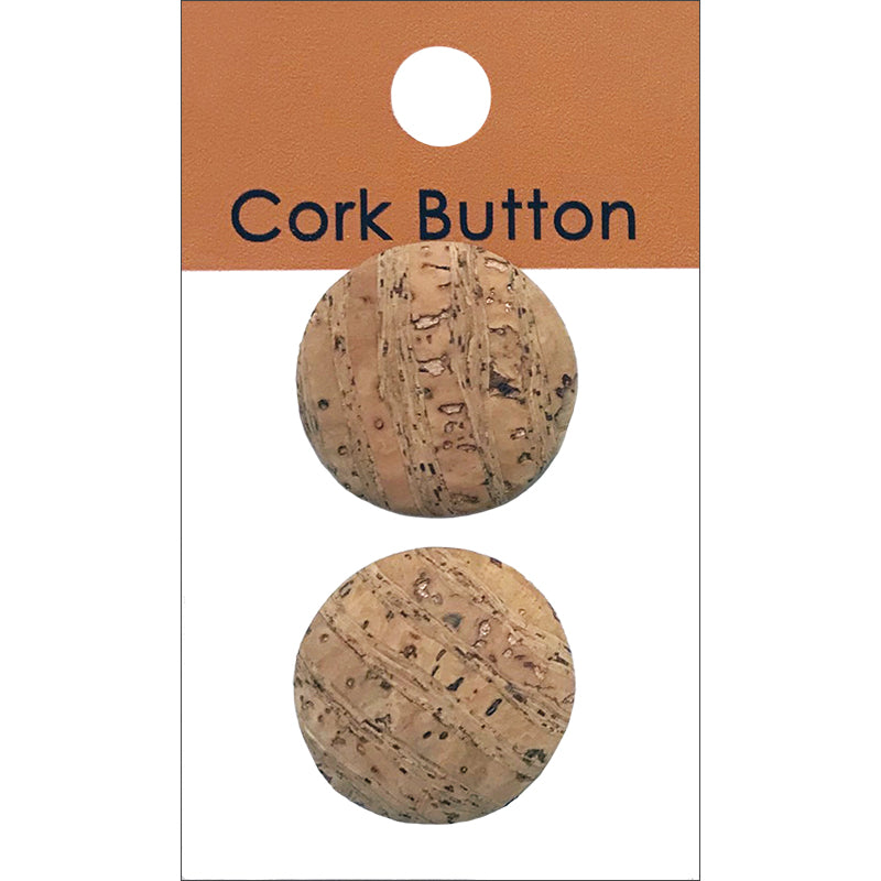 1" Cork Button / Natural