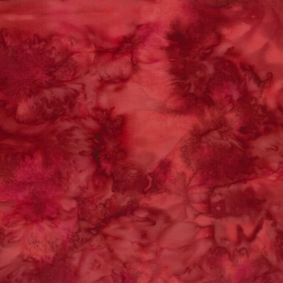 1895 Watercolor Batiks / Red Velvet