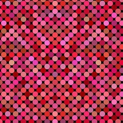 Colorful / Dots - Red