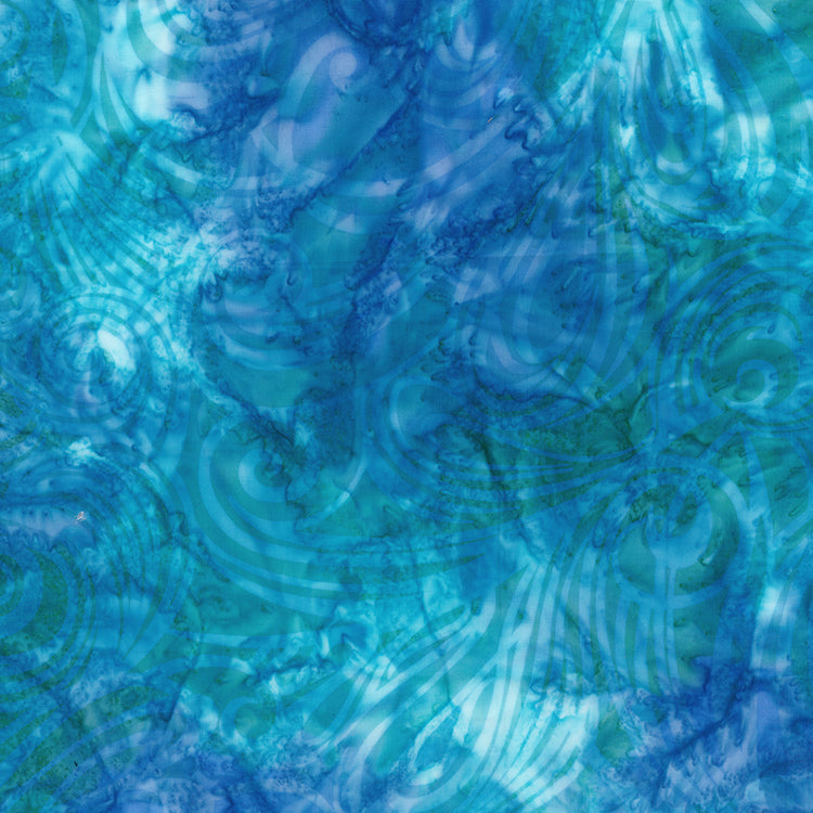 Color Me Banyan: Swirls / Turquoise