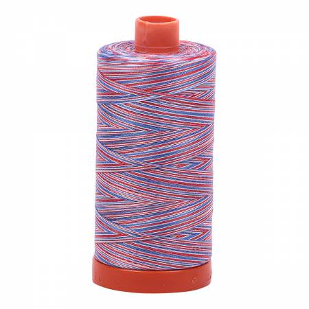 Aurifil 50 Weight Variegated Thread / Red, White, & Blue