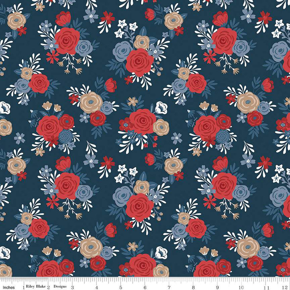 Red, White, and True / Bouquet - Navy