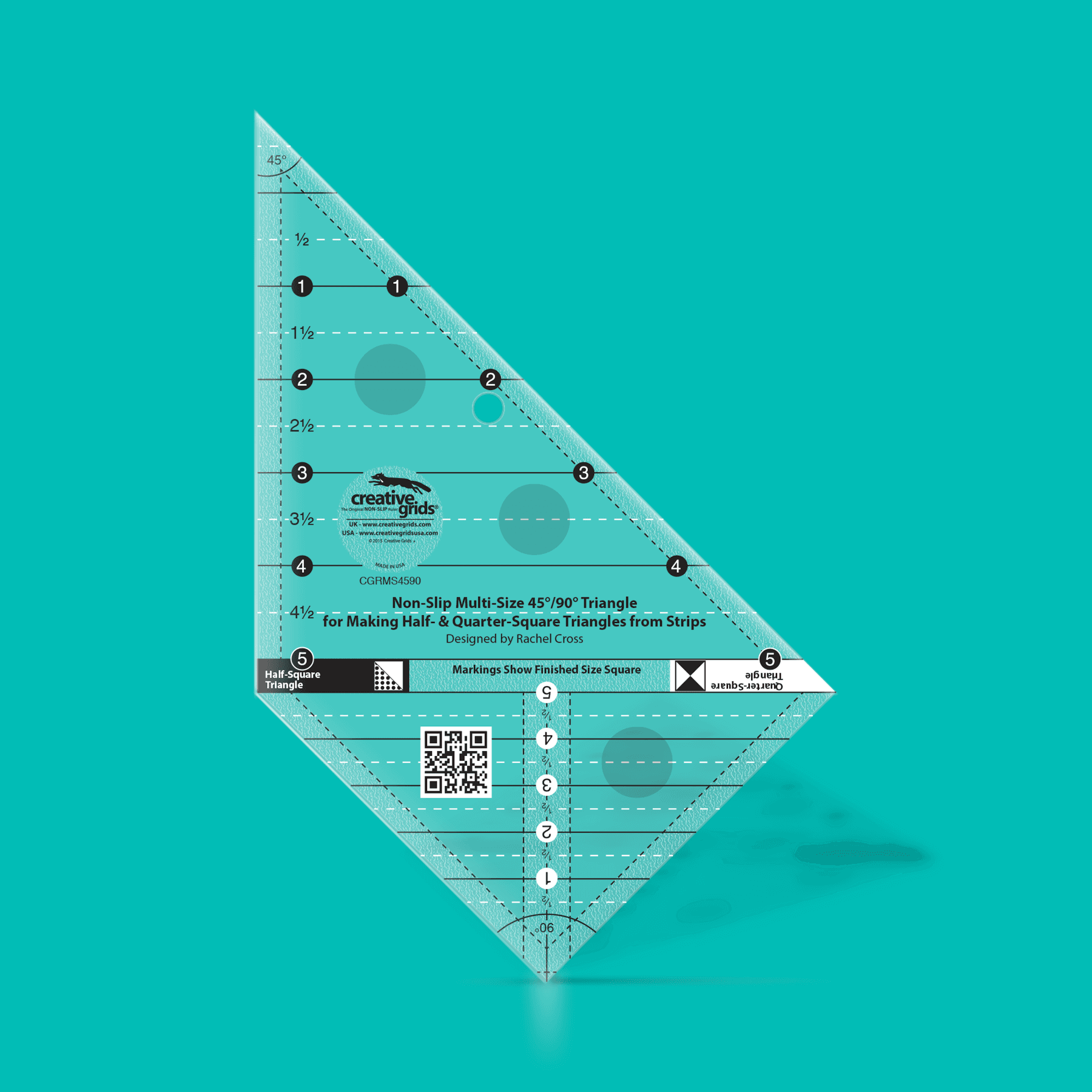 45/90 Degree Triangle Ruler