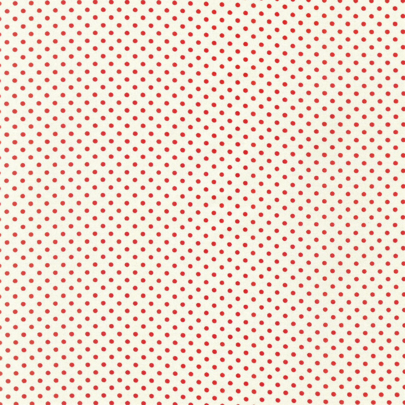 Daisy's Redwork / Dots - Vintage White