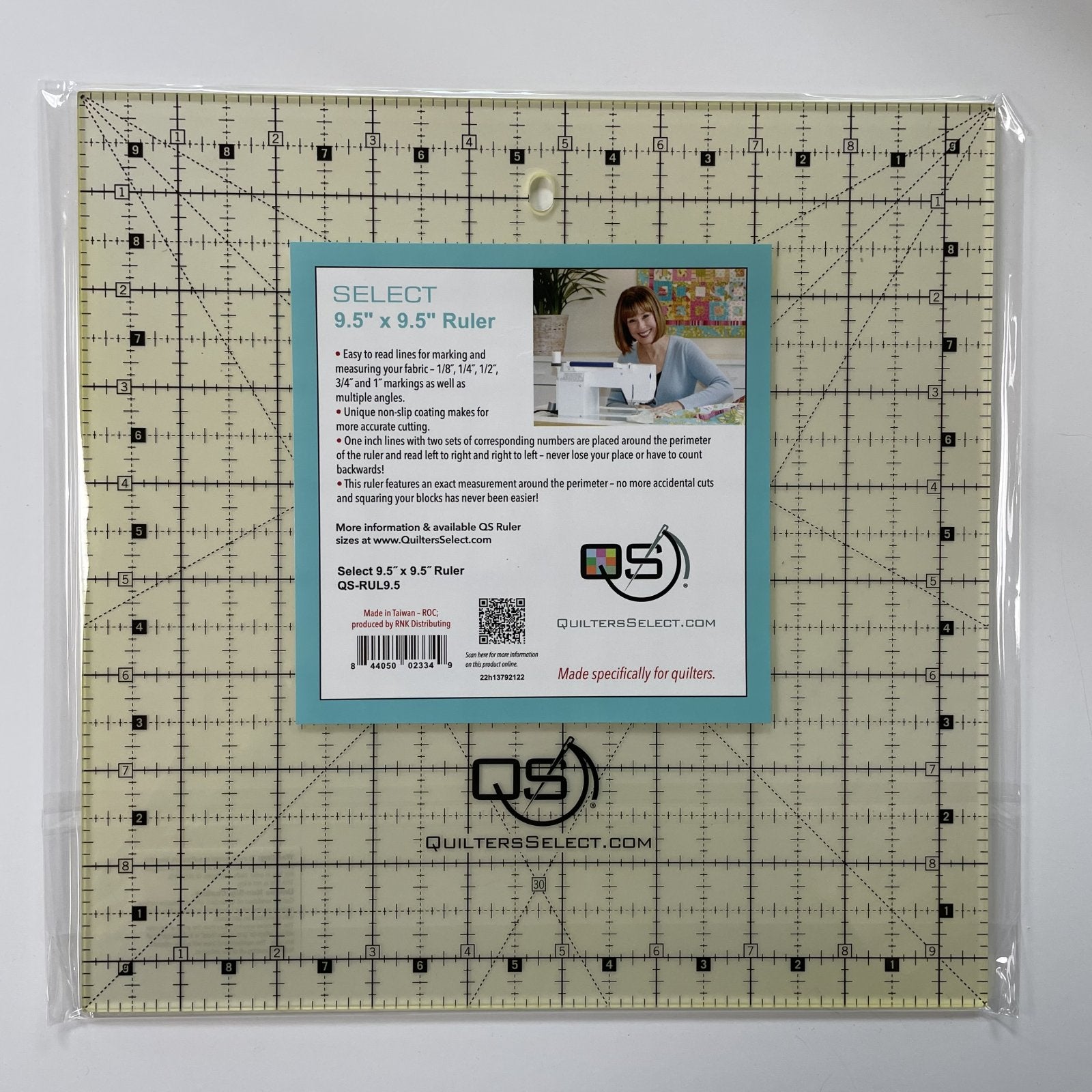 9.5" x 9.5" Non-Slip Ruler