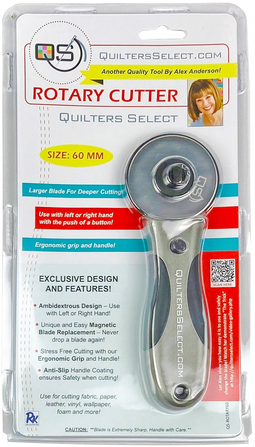 60mm Quilters Select Rotary Cutter — Poppy Quilt N Sew
