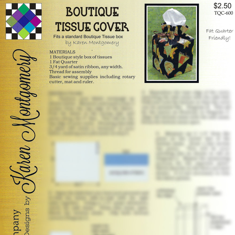 Boutique Tissue Cover Project Sheet