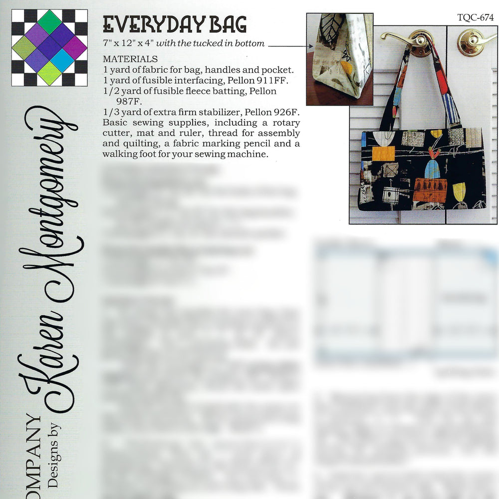 Everyday Bag Project Sheet