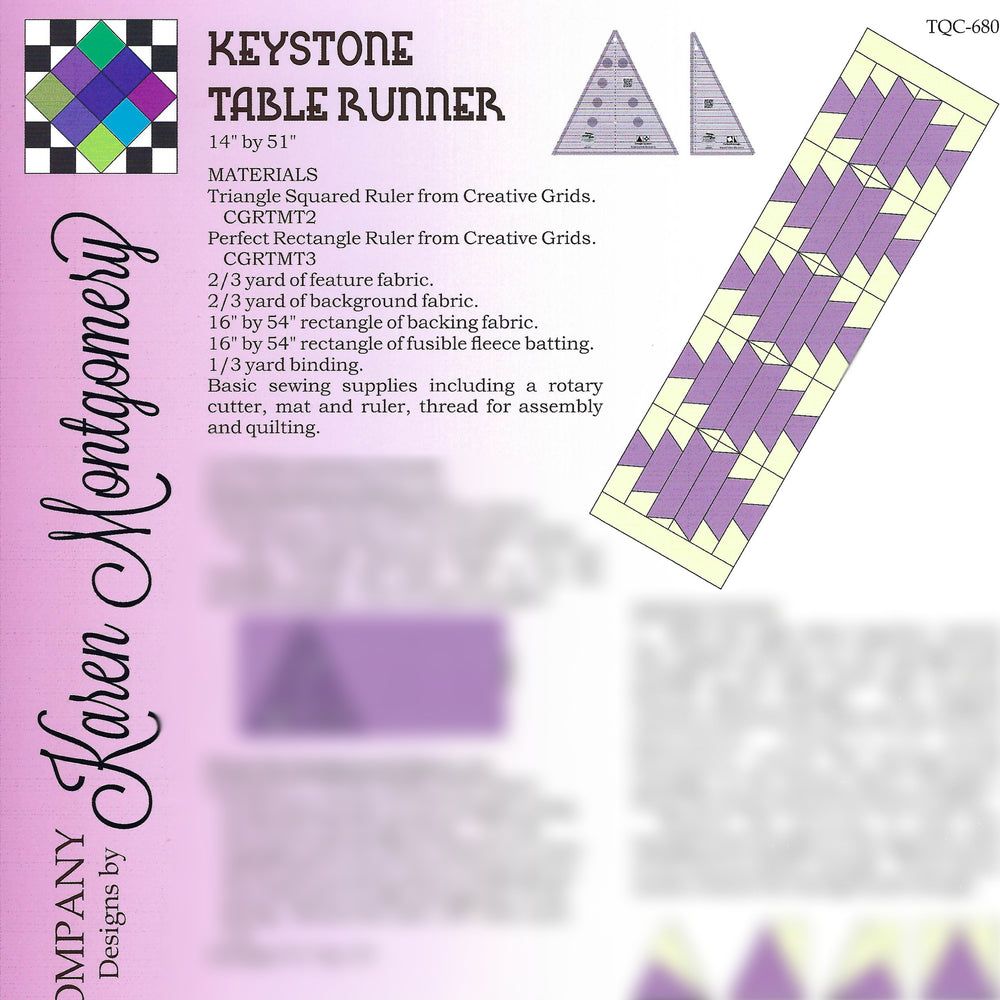 Keystone Table Runner Project Sheet