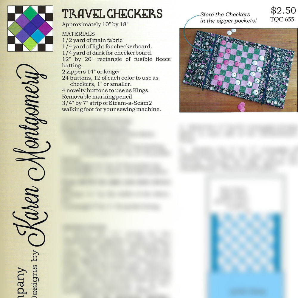 Travel Checkers Project Sheet